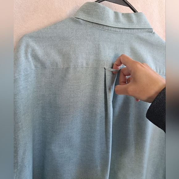 Men's Green Stafford Button Down Dress Shirt - Picture 8 of 8